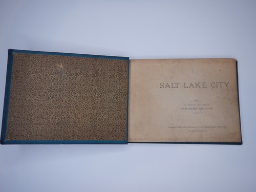 SALT LAKE CITY 1893 photo-gravure Wittemann Mormon sites historical Utah - Picture 4 of 12