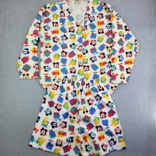 Vintage 80s Mickey Mouse Pajama set Size Medium tall Adult Disney
