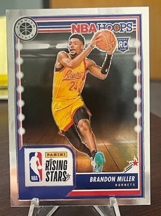2023-24 Panini NBA Hoops Premium Stock Brandon Miller Rising Stars RC #298