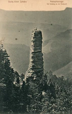 AK * Saxon-Bohemian Switzerland-Prebisch gate cone-d. ascent on the north fac...