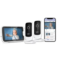 Hubble Connected Nursery Pal Link Premium Twin - 5" Smart Video Baby Monitor