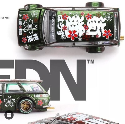 Kaido House Mini GT KHMG115 Datsun 510 Wagon Magic Brown/Green 