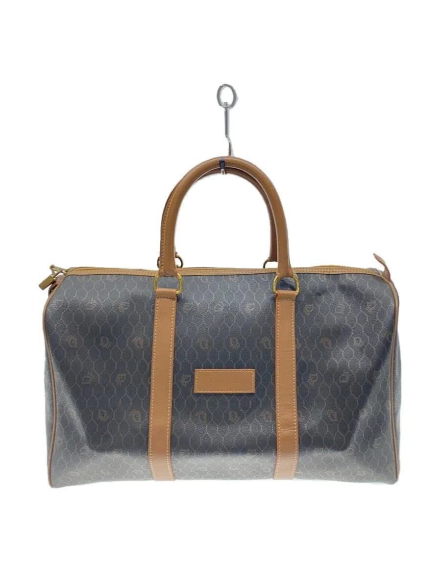 Sac Christian Dior Boston PVC marron motif complet occasion