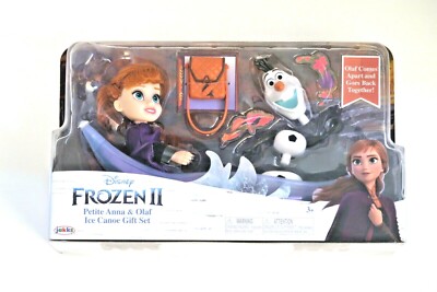 Brand New Disney Frozen II Petite Anna & Olaf Ice Canoe Exclusive Kids Toy 