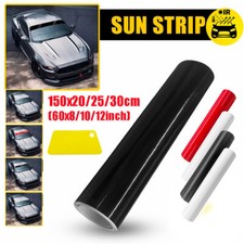 5 Colors Car Window Sun Visor Strip Tint Front Film Windshield Uv Shade Banner
