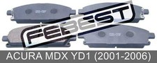 Pad Kit, Disc Brake, Front For Acura Mdx Yd1 (2001-2006)