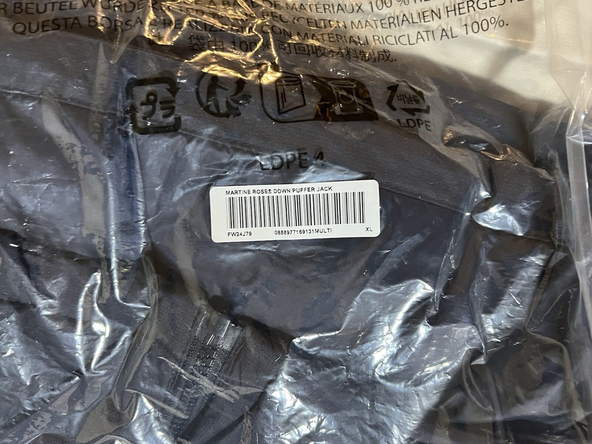 SUPREME®/MARTINE ROSE® DOWN PUFFER JACKET FW24 Men's Size XL SUPREME®/MARTINE ROSE® DOWN PUFFER JACKET FW24 Men's Size XL