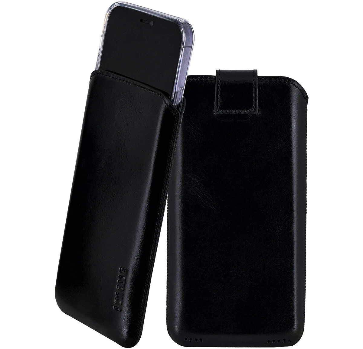 Zanaé, custodia flip per iPhone 14 Pro Max con chiusura magnetica e scomparto per carte, nero