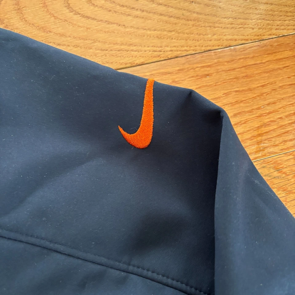 Chicago Bears Nike 软壳夹克 全拉链 NFL 场地服装 羊毛衬里 M — 第 4/4 张图片