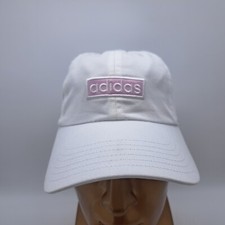 Ladies Adidas Aeroready Adjustable Strapback Cap Hat Spellout White