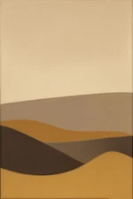 Large Abstract Painting 2x3' Earthtone 6 Geometric Demrin Fine Art Original NEW