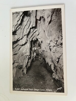 Cathedral Arch Oregon Caves Oregon RPPC Postcard