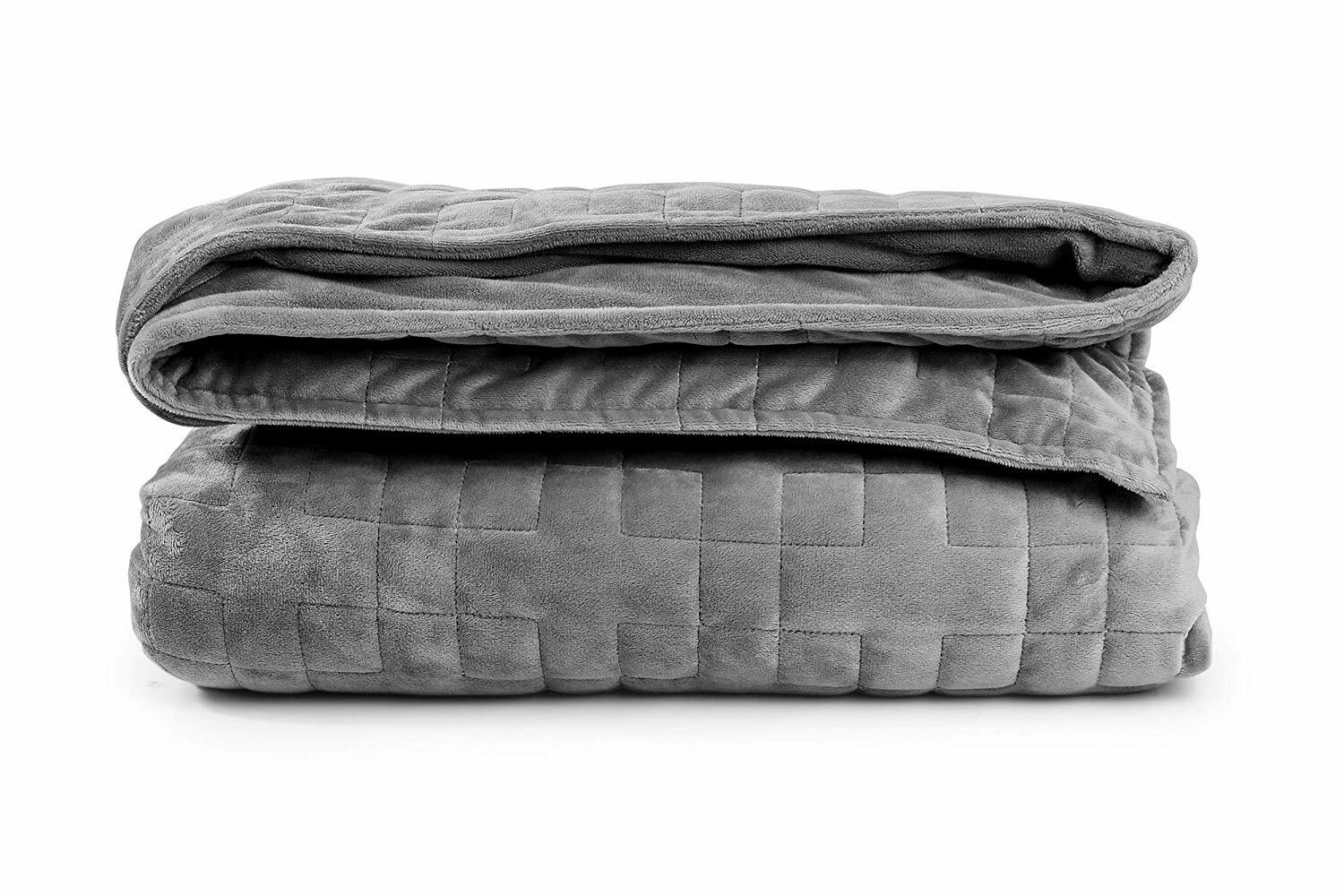 Sleepforce Weighted Blanket, Glass Fill for Deep Sleep (48