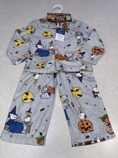 Peanuts Snoopy Halloween Kids 2 Piece Pajama Set Size 4 New