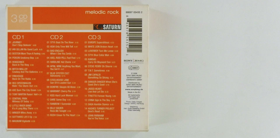 3 CD disc - Various - Melodic Rock - A7552L8 - Bild 2 von 2