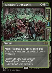 Valgavoth's Onslaught (Showcase) 324 Duskmourn: House of Horror MTG Rare