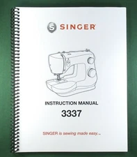 Singer 3337 Instruction Manual: 34 Pages & Protective Covers!