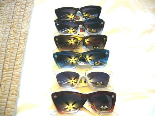 Gafas de sol para mujer Damas Ojo de gato Gafas de sol Vintage Retro Parte inferior plana E11037 - Imagen 6 de 16
