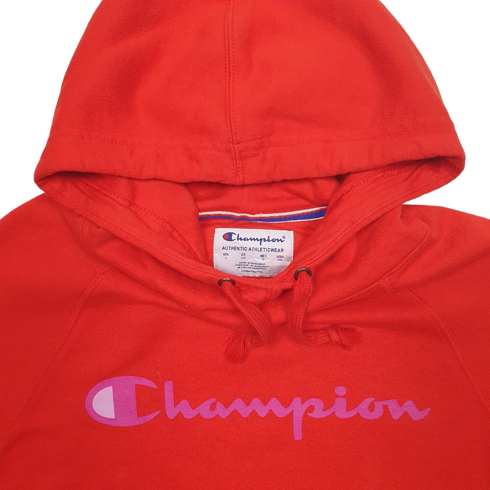CHAMPION Hoodie Spellout Jumper Sweatshirt Mens L image 2