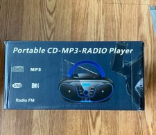 LONPOO Stereo CD Boombox Portable Bluetooth Digital Tuner FM Radio LP-D02 NEW
