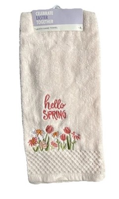 Celebrate Easter Together Hand Towel HELLO SPRING  NEW! APR26