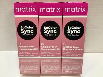 Matrix SoColor Pre-Bonded Permanent Hair Color, 2oz, 10N Extra Light Blonde, 3pk