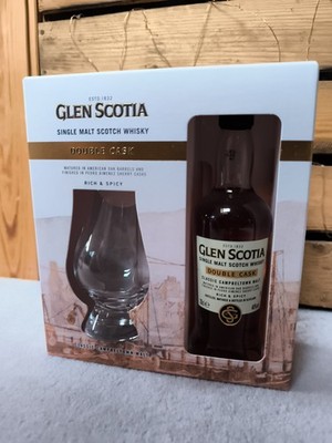 Glen Scotia Double Cask Single Malt Scotch Whisky 20cl Geschenkset mit Glencairn