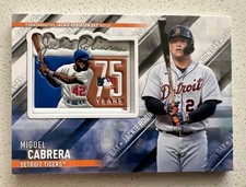2022 Topps Update MIGUEL CABRERA Jackie Robinson Commemorative Patch Card Nice!