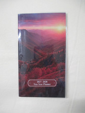 2 YEAR POCKET CALENDAR 2027-2028-AUTUMN VALLEY DESIGN-4IN X 6.75IN-FREE SHIPPING
