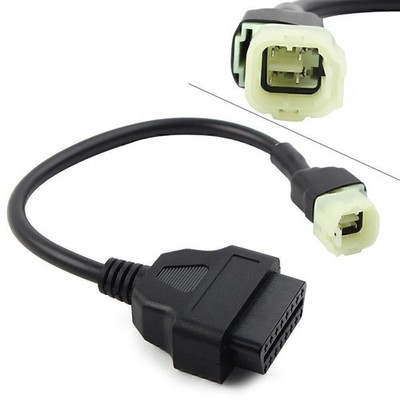For Honda 4 Pin to 16 Pin OBD2 Cable Connectors Motorcycles Diagnostic Adapter