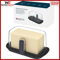 Einhand-Butterdose Luftdicht FüR 250G-500G Bpa-Frei Schwarz FüR KüHlschrank