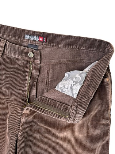 Vintage Quiksilver Corduroy Shorts Surf Skate Y2K Men's Size 40 Brown - Picture 3 of 10