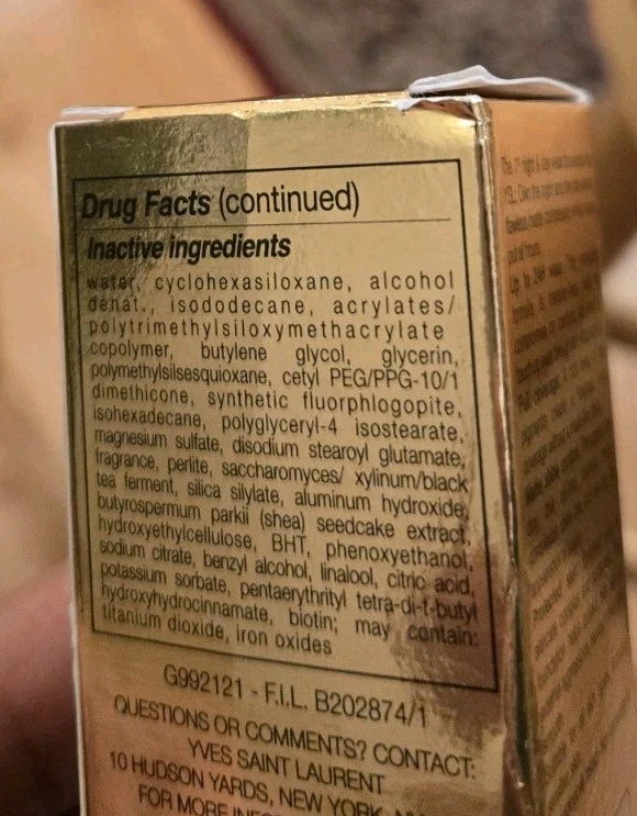 Yves Saint Laurent All Hours Foundation - BR50 (Cool Honey) New 0.84 oz RP: $65 - Image 4 of 4