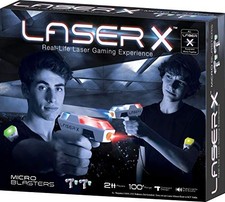 LASER X Two Player Laser Gaming Set, Multi, 2 Laser units with...