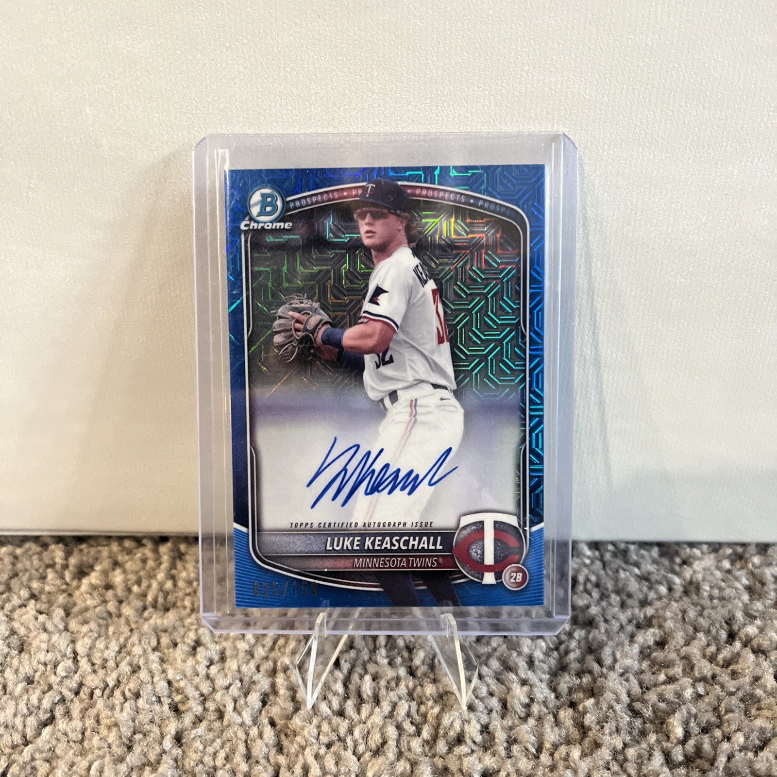 2025 Bowman Chrome Baseball Blue Mojo Refractor /150 Luke Keaschall Auto