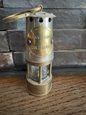 Arkwright Colliery Brass Minature Miners Lamp - 3.25 Inch’s High