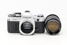 Canon AE-1 35mm SLR Film Camera w/ Dejur 135mm 2.8 Lens  B135 
