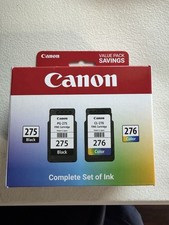 OEM Genuine Canon 275 276 Ink Cartridge Combo TS3522 TR4722 Printer Black Color