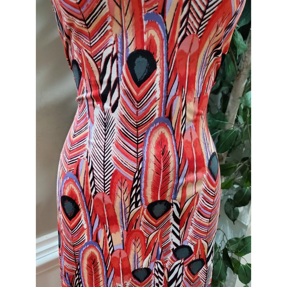 Женское длинное макси-платье Johnny Martin из полиэстера с квадратным вырезом без рукавов размер Small - Изображение 3 из 4