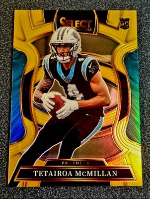 SP 2025 Panini Select Rookie Tetairoa McMillan Gold  Prizm /10 Panthers KHH 