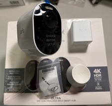 Arlo Ultra 3 UHD 4K Wireless Add-on Security Camera VMC5050 with Wall Mount Kit