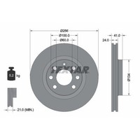 Textar 92039203 Bremsscheibe Vorderachse FüR Vauxhall Daewoo Opel