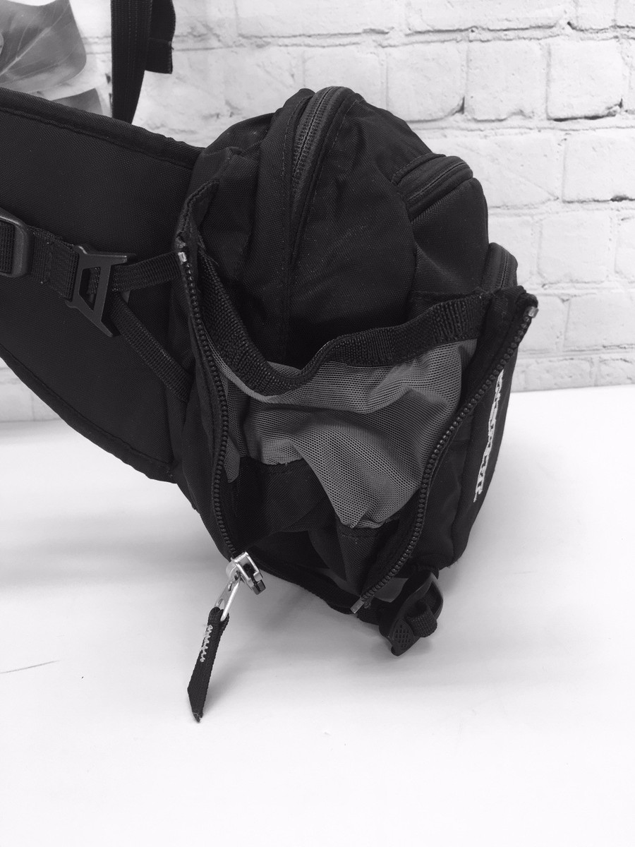 jansport airlift sling backpack JanSport Airlift Black Sling Backpack Adjustable Shoulder Strap Multi  Pockets