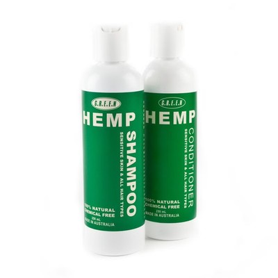 GREEN Hemp - Shampoo & Conditioner Bundle 250ml Hemp Store Natural Paraben Fr...