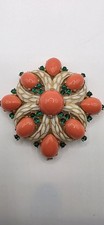 Vintage Signed Crown TRIFARI LOrient Brooch 1960s - Repair