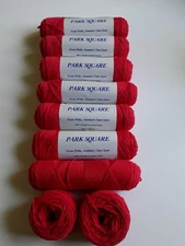 8  Vintage Park Square Cotton by Webs/Valley Fiber - Double Combed Cotton - Red