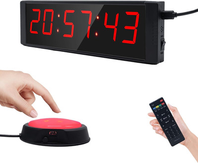 Large Stopwatch with Start/Stop Button, LED Digital Timer with Remote, Countdown