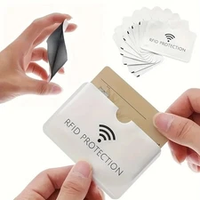 10pcs Aluminum RFID Blocking Card Sleeves Wallet Secure Bank Card Holder Set