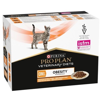 PURINA PRO PLAN Veterinary Diets Feline OM St/Ox Obesity Management 10x85 g