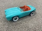 Vintage 1964 Barbie Mercedes Benz Car Teal & Orange Blow Mold 1960s Irwin Sports
